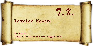 Traxler Kevin névjegykártya